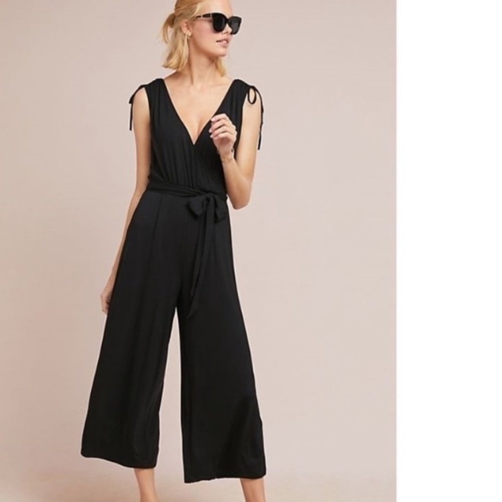 Anthropologie Moulinette Soeurs Black Alisande Jumpsuit XXS